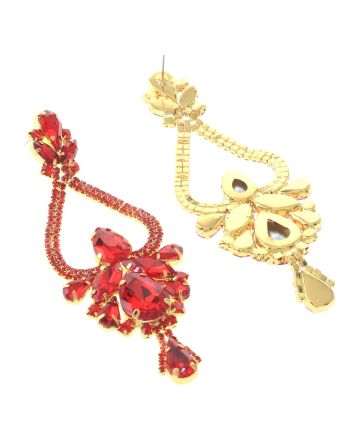 Large Chandelier Rhinestone Earring
