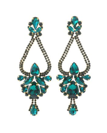 Large Chandelier Rhinestone Earring