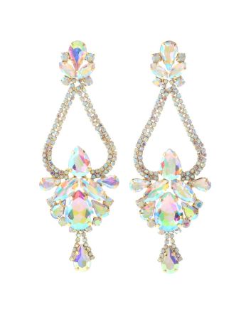 Large Chandelier Rhinestone Earring