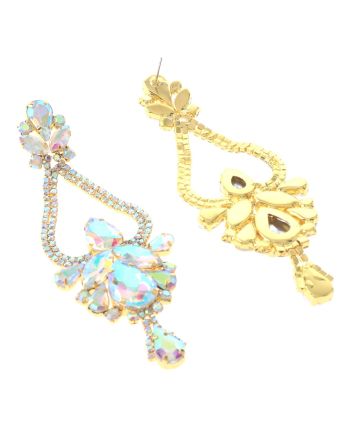 Large Chandelier Rhinestone Earring
