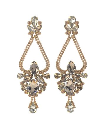 Large Chandelier Rhinestone Earring