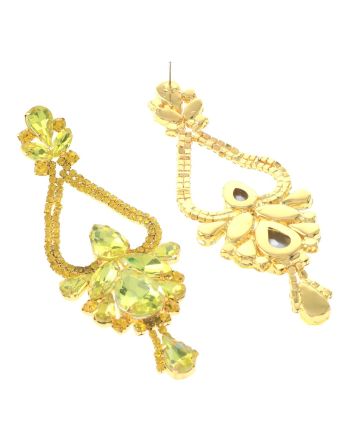 Large Chandelier Rhinestone Earring