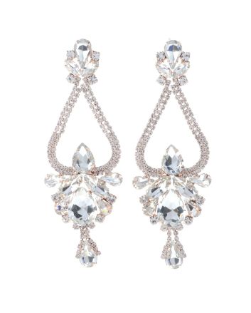 Large Chandelier Rhinestone Earring