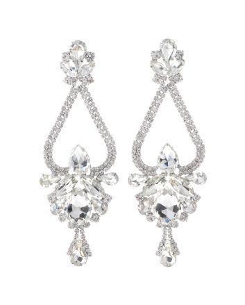 Large Chandelier Rhinestone Earring