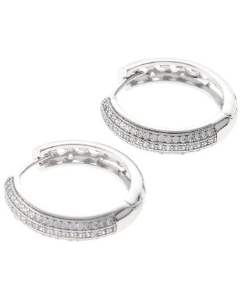 Cubic Zirconia Hoop Earrings
