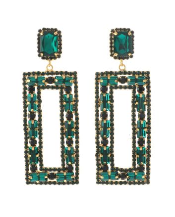 Rhinestone Dangle Post Earring