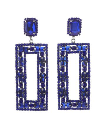 Rhinestone Dangle Post Earring