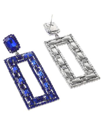 Rhinestone Dangle Post Earring
