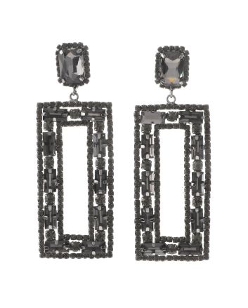 Rhinestone Dangle Post Earring