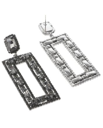 Rhinestone Dangle Post Earring