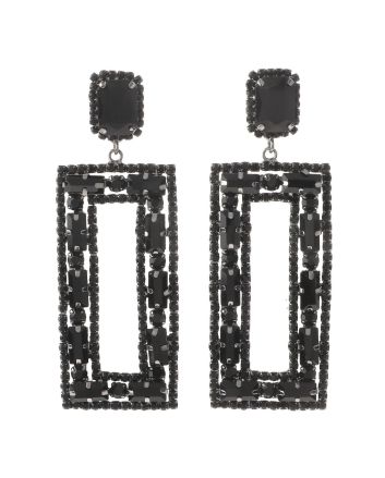Rhinestone Dangle Post Earring