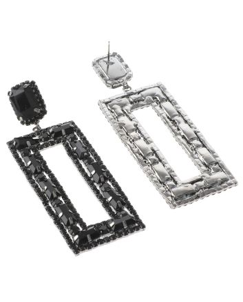 Rhinestone Dangle Post Earring