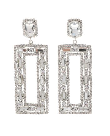 Rhinestone Dangle Post Earring
