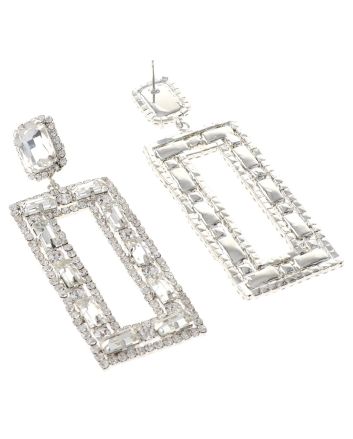 Rhinestone Dangle Post Earring