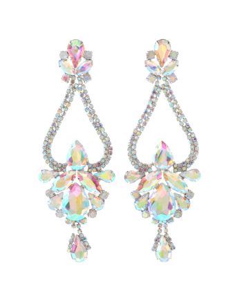 Large Chandelier Rhinestone Earring