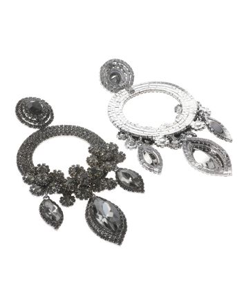 Large Rhinestone Chandelier Earrings