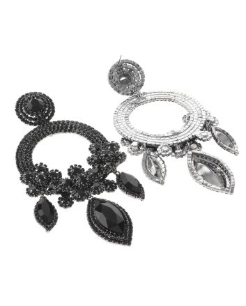 Large Rhinestone Chandelier Earrings