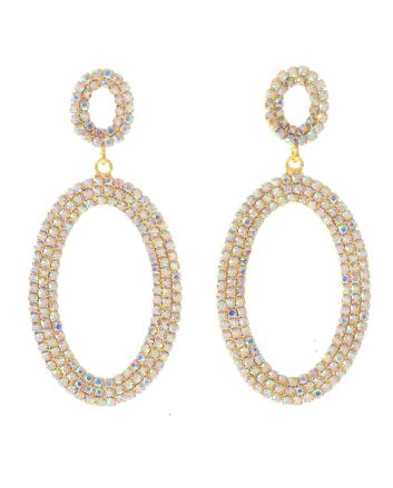 Rhinestone Post Earrings