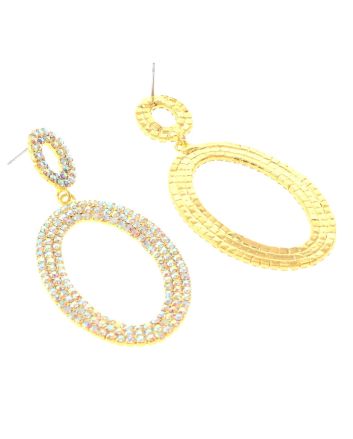Rhinestone Post Earrings