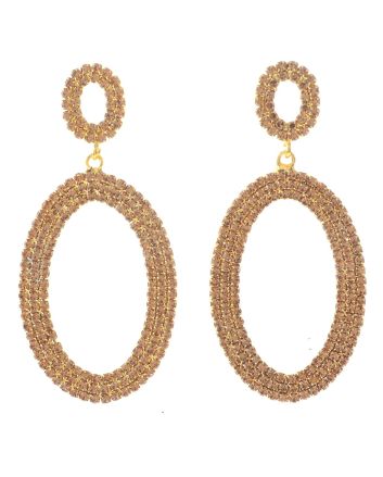 Rhinestone Post Earrings