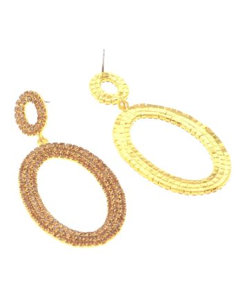Rhinestone Post Earrings