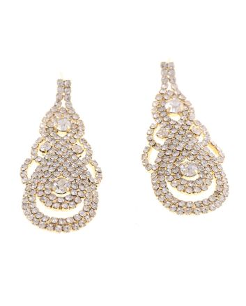 Rhinestone Post Earrings