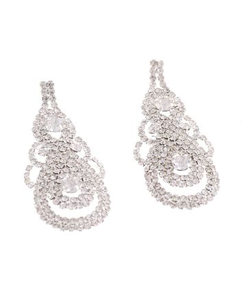 Rhinestone Post Earrings