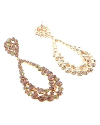 Crystal Rhinestone Post Earrings