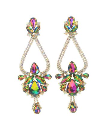 Large Chandelier Rhinestone Earring