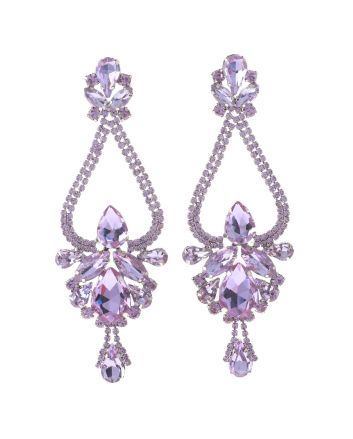 Large Chandelier Rhinestone Earring