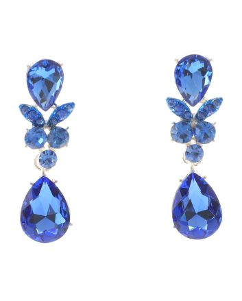 Rhinestone Drop Post Earrings