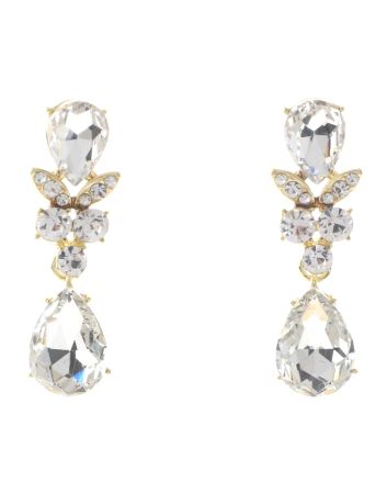 Rhinestone Drop Post Earrings