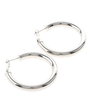 Silver Plated Hoop Earrings