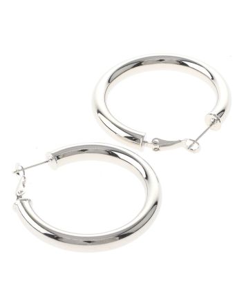 Silver Plated Hoop Earrings