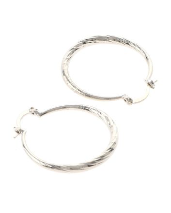 Silver Plated Hoop Earrings