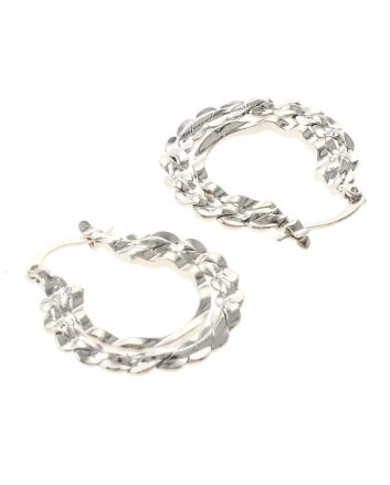 Silver Plated Hoop Earrings