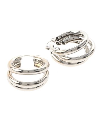 Silver Plated Hoop Earrings