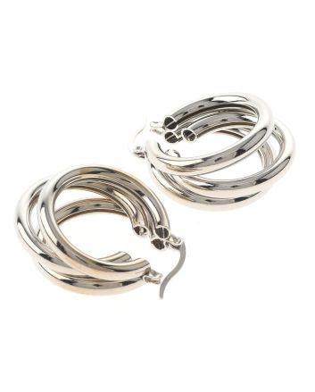Silver Plated Hoop Earrings