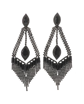 Large Rhinestone Chandelier Earrings