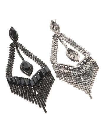 Large Rhinestone Chandelier Earrings
