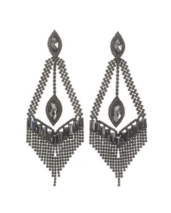 Large Rhinestone Chandelier Earrings