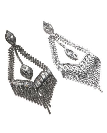 Large Rhinestone Chandelier Earrings