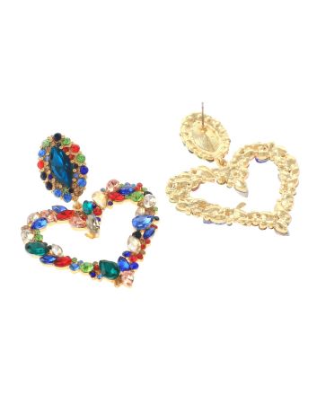 Rhinestone Post Earrings