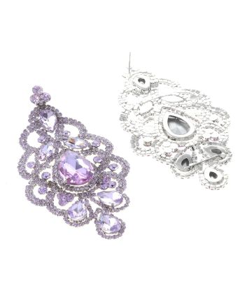 Large Rhinestone Drop Earrings