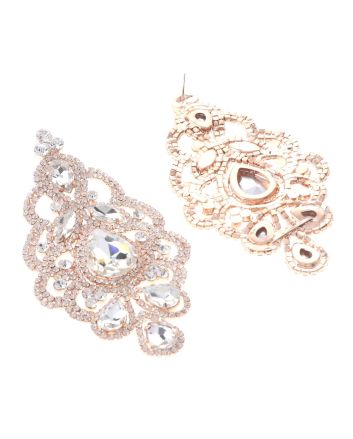 Large Rhinestone Drop Earrings