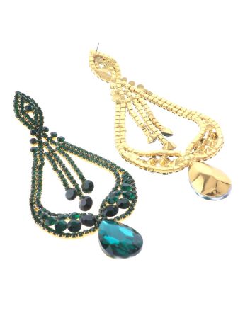 Large Rhinestone Drop Earrings