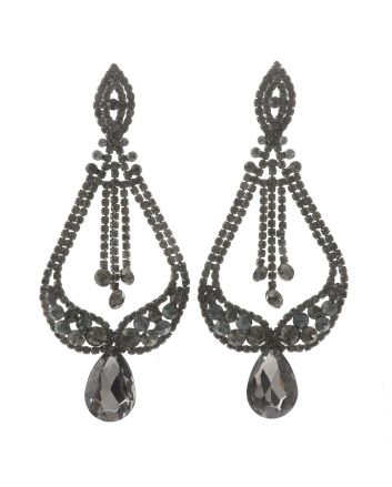 Large Rhinestone Drop Earrings
