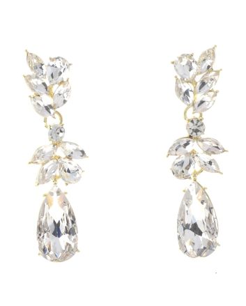 Crystal Drop Post Earrings