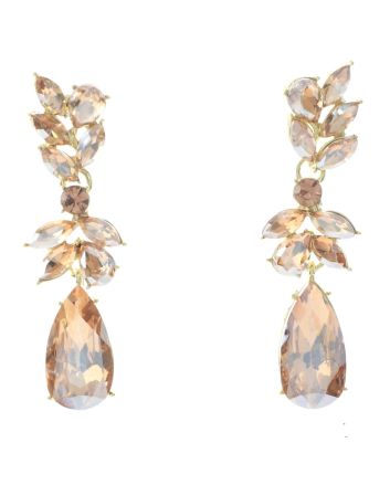 Crystal Drop Post Earrings