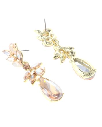 Crystal Drop Post Earrings